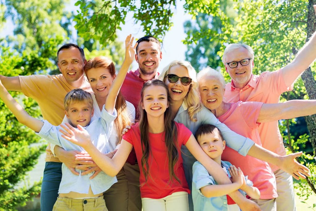 Reviews 13 A group of people of all ages smiling